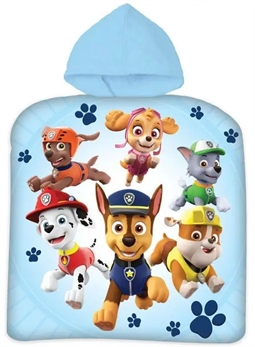 Badeponcho - Børnehåndklæde - Paw Patrol - 50x100 cm - 100% Bomuld